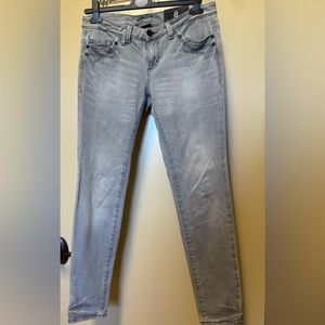 Armani Exchange Low Rise Legging Jeans, Gray, Size 8